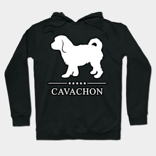 Cavachon Dog White Silhouette Hoodie